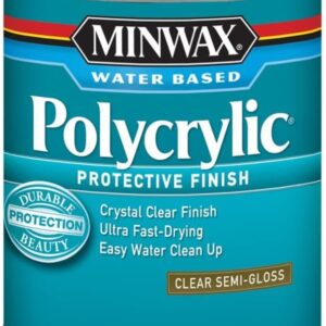 Minwax .50 Pint Semi Gloss Polycrylic Protective Finishes 24444